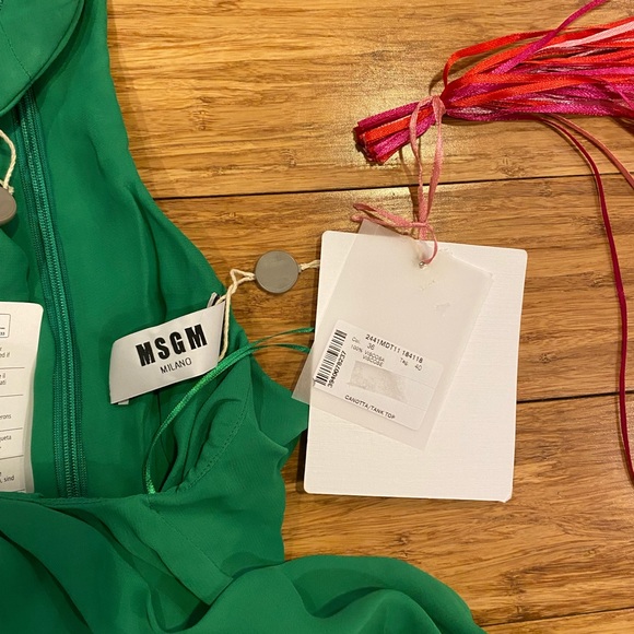 BNWT MSGM Ruffle Hem Tank Top - Picture 4 of 9